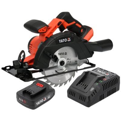 Yato akumuliatorinis diskinis pjūklas YT-82810 (18 V, 1 × 2,0 Ah)