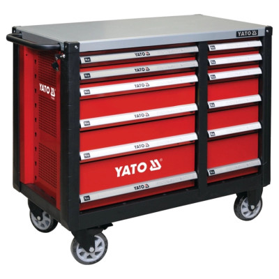 Yato įrankių vežimėlis YT-09003 (12 stalčių)