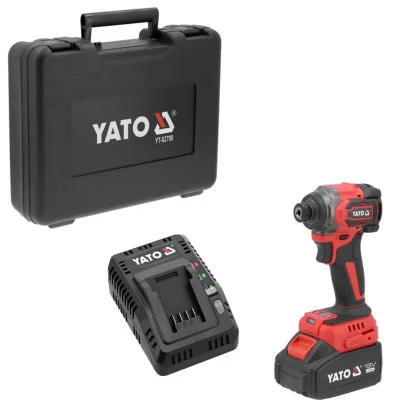 Yato akumuliatorinis smūginis suktuvas YT-82798 (18 V, 1/4″ HEX, 1 × 4 Ah)