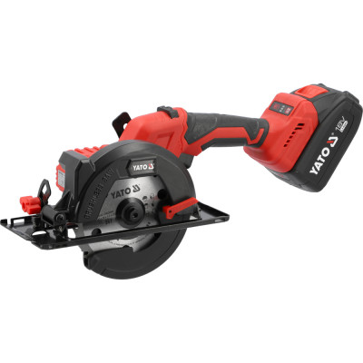 Yato akumuliatorinis diskinis pjūklas YT-8281185 (18 V, 140 mm, 2 × 4,0 Ah)