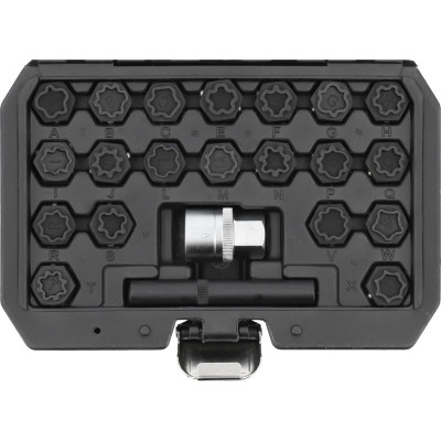 Yato ratų apsauginių varžtų raktų rinkinys YT-060304 Audi (22 vnt.)