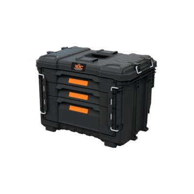 Keter modulinė įrankių stalčių sistema ROC PRO GEAR 2.0 XL 17212468 (3 stalčiai)