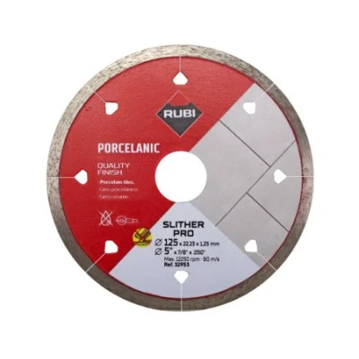 RUBI deimantinis pjovimo diskas SLITHER PRO (125 mm)