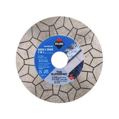 RUBI deimantinis pjovimo diskas TGS SUPERPRO (115 × 22,2 mm)