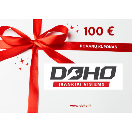 DOHO dovanų kuponas 100 EUR