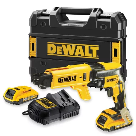 Dewalt gipskartonio suktuvo rinkinys DCF620D2K, 2 x 2 Ah, įkroviklis + lagaminas, 18 V