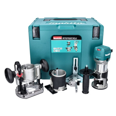Elektrinė freza Makita RT0702CX2J + priedai, 710 W