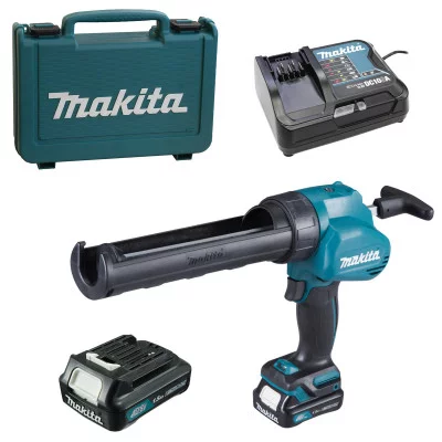 Belaidis šovininis pistoletas Makita CG100D (+2x baterijos + įkroviklis + dėklas)
