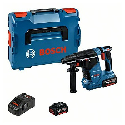 Akumuliatorinis gręžtuvas Bosch GBH 18V-24 C (+2x akumuliatoriai + įkroviklis + dėžė L-Boxx)