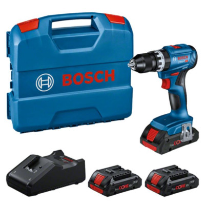 Bosch akumuliatorinio smūginio suktuvo rinkinys GSB 18V-45 + 3 x 4.0 Ah ProCORE