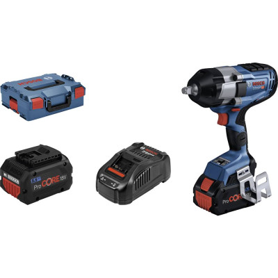 Bosch akumuliatorinio smūginio veržliasukio rinkinys GDS 18V-1000 C + 2 x 5.5 Ah procore + GAL 1880 CV