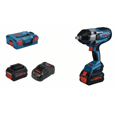 Bosch akumuliatorinio smūginio veržliasukio rinkinys GDS 18V-1000, 18 V, 1000 Nm