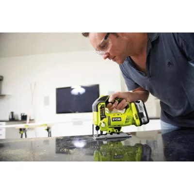 Ryobi akumuliatorinis siaurapjūklis R18JS-0, 18 V (be akumuliatoriaus ir įkroviklio)