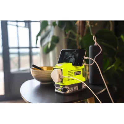 Ryobi akumuliatorių adapteris RY18BI150A-0, 150 watts, 18 V ONE+ (be akumuliatoriaus ir įkroviklio)