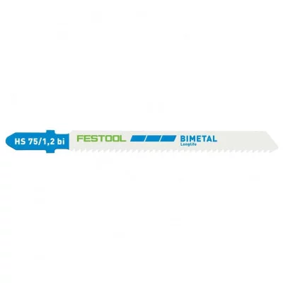 Festool siaurapjūklio pjūklelis METAL STEEL/STAINLESS STEEL HS 75/1,2 BI/5 (5 vnt)