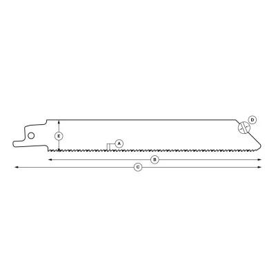 Bi-Metal Reciprocating Saw Blade for metal „Specialist+" 150 mm 14TPI