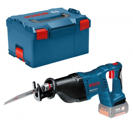 Akumuliatorinis tiesinis pjūklas Bosch GSA 18 V-LI , pjūkliukai + lagaminas L-Boxx 238