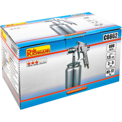 Spray gun 0,6l. 1,5mm.