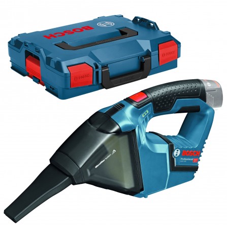 Akumuliatorinis rankinis dulkių siurblys Bosch GAS 12 V + lagaminas L-Boxx 102 (be akumuliatoriaus ir įkroviklio)
