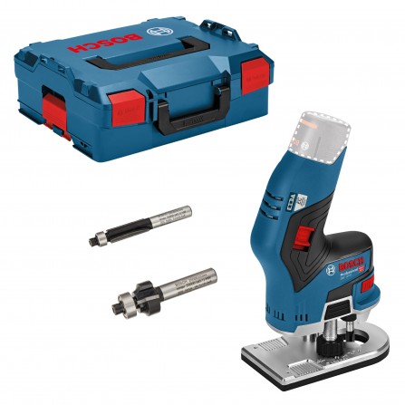 Akumuliatorinė rankinė freza Bosch GKF 12V-8, 12 V + lagaminas