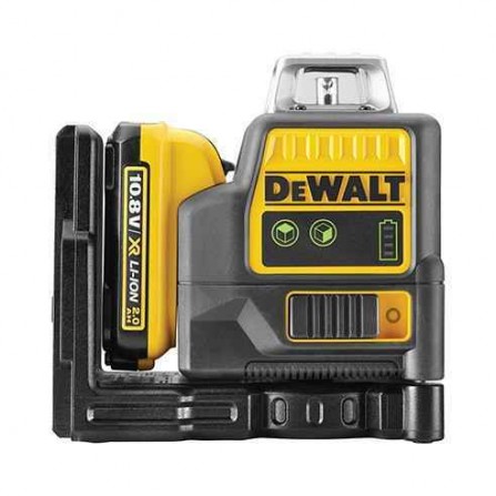 Dewalt akumuliatorinio žalio lazerinio nivelyro rinkinys DCE0811D1G, 12 V, 1 x 2 Ah, įkroviklis + lagaminas