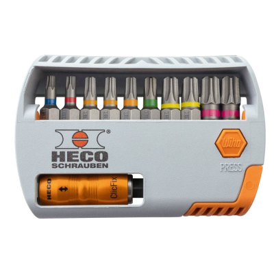 Heco sukimo galvučių rinkinys, HECO drive, 11 vnt