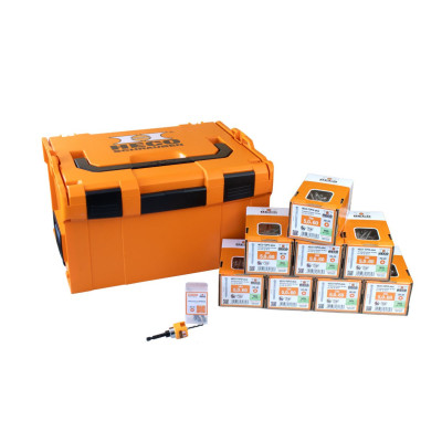 Heco terasos varžtų rinkinys plastikiniame L-BOXX 238 dėkle, 5 x 60, 1600 vnt.