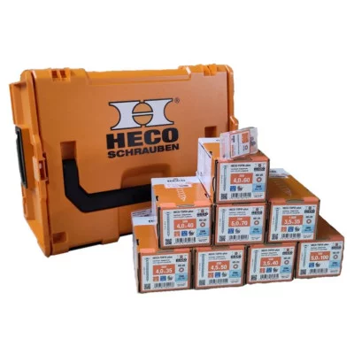 Heco įvairių varžtu rinkinys pradedančiajam TOPIX-plus plastikiniame dėkle L-BOXX 238, 3200 vnt