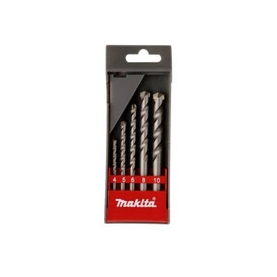 Mūro grąžtų komplektas Makita, 4-10 mm, 5 vnt