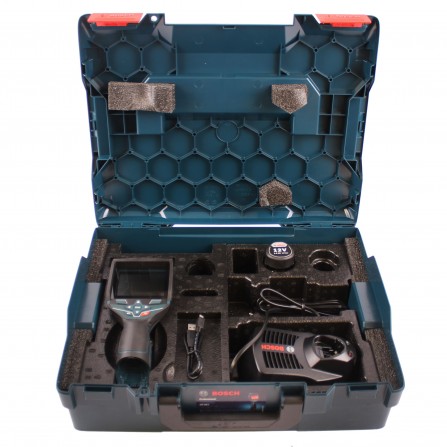 Šiluminės kameros Bosch GTC 400 C (0601083101) rinkinys, 1,5 Ah, įkroviklis + lagaminas