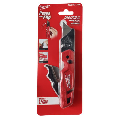 Milwaukee Fastback Flip peilis laužoma geležte
