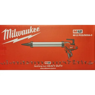 Akumuliatorinis sandarinimo pistoletas Milwaukee M12 PCG/600A-0, 12 V, 600 ml