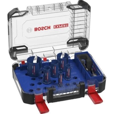 Gręžimo karūnų rinkinys Bosch EXPERT CONSTRUCTION MATERIAL (20-64 mm, 10 vnt.)