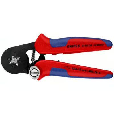 Laidų antgalių užspaudimo replės Knipex 975304, 180 mm