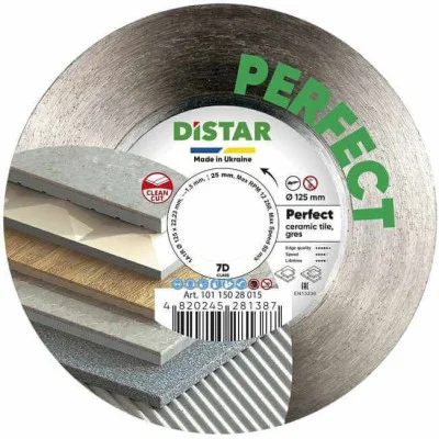 Deimantinis pjovimo diskas plytelėms Distar Perfect 10115028015 (125 mm)