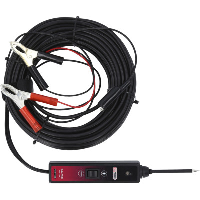 KS Tools funkcijų bandymo lempa 6–24 V nuolatinė srovė su 25 metrų laidu (150.1655)