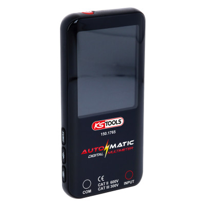 KS Tools automatinis skaitmeninis multimetras su bandymo zondais (150.1765)