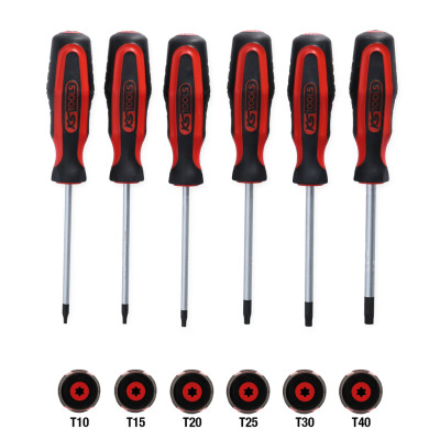 KS Tools ERGOTORQUEplus atsuktuvų rinkinys, 6 dalių, Torx (159.0030)