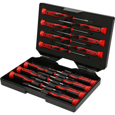 KS Tools tiksliųjų atsuktuvų rinkinys PH, plokšti, Torx, 14 dalių (500.7170)