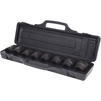 KS Tools 3/4" šešiakampių smūginių galvučių rinkinys, 8 dalių, trumpas, 24-38 mm (515.0119)