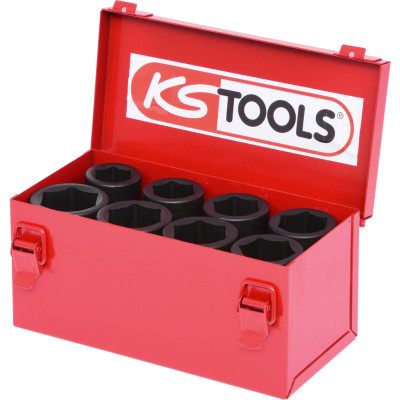 KS Tools 3/4" šešiakampių smūginių galvučių rinkinys, 8 dalių ilgas (515.0510)