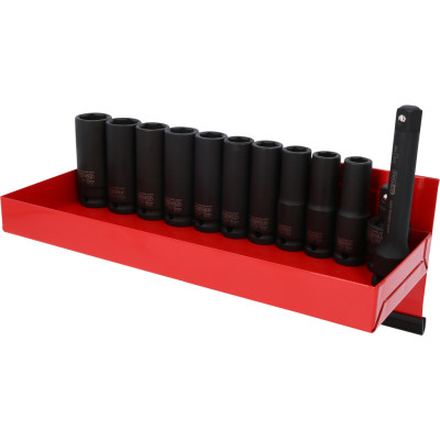 KS Tools 1/2" šešiakampių smūginių galvučių rinkinys, ilgas, 13 dalių (515.0612)