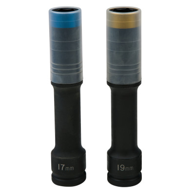 KS Tools SlimPOWER smūginių galvučių rinkinys, ypač ilgas, 2 dalių, 1/2", 17+19 mm (515.0621)