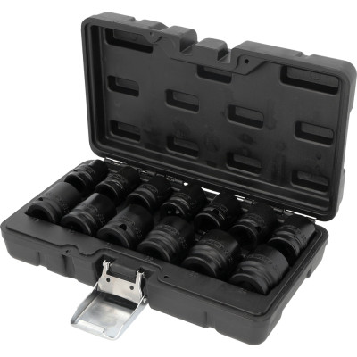 KS Tools 1/2 colio 12 taškų smūginių galvučių rinkinys, trumpas, 13 dalių (515.0900)