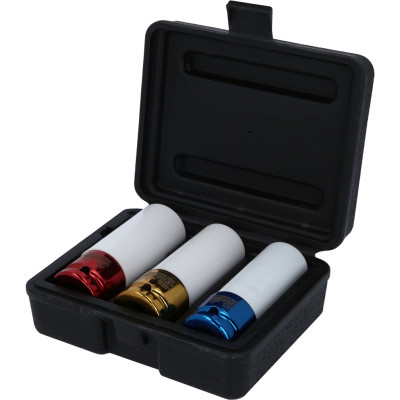 KS Tools 1/2" smūginių galvučių rinkinys su aliumininiu ratlankiu, 3 dalių (515.1005)