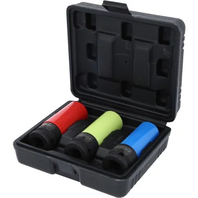 KS Tools 1/2 colio aliuminio ratlankio sunkiųjų galvučių rinkinys, tvirtas, 3 dalių (515.1070)