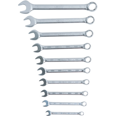 KS Tools kampinių kombinuotų raktų rinkinys, 10 dalių, 8–22 mm (517.0052)