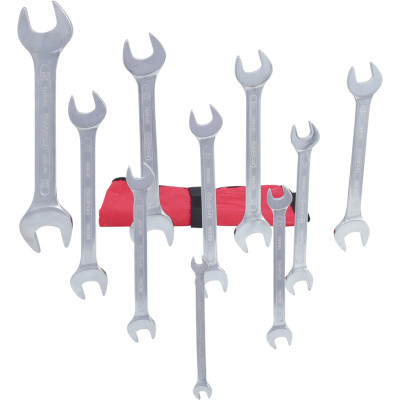 KS Tools dvigubų atvirų raktų rinkinys, 11 dalių, 6x7-30x32 mm (517.0123)