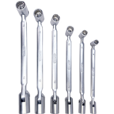 KS Tools dvigubų jungčių veržliarakčių rinkinys, 6 dalių (517.0310)