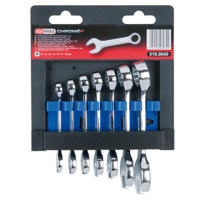 KS Tools CHROMEplus kombinuotų raktų rinkinys, trumpas, 7 dalių (518.0040)